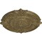 Ekena Millwork Attica Acanthus Leaf Medallion (Canopies up to 4 5/8"), 53 1/2"OD x 3 1/2"P, Mississippi Mud Crackle CM53ATMMC - alternate 2